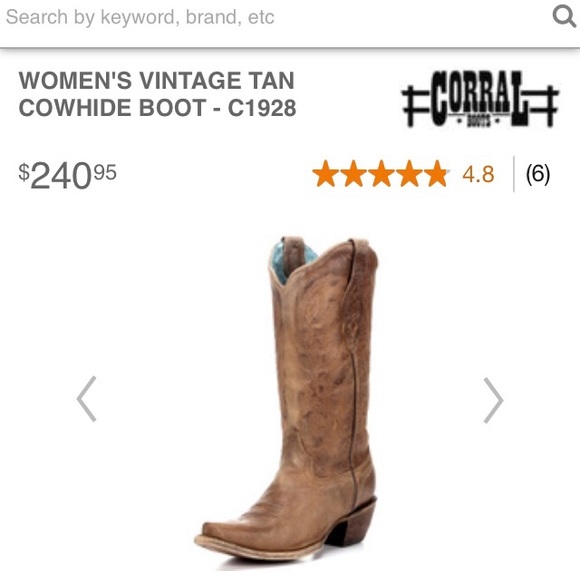 Corral women’s brown cowboy boots style C1928 size 8 - Picture 3 of 7